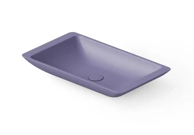 Dea Design Раковина чаша 60x35x9h см, Solid Surface, цвет: lilac DD9002 600 14