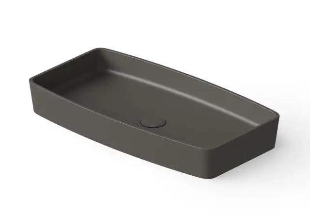 Dea Design Раковина чаша 68x36x9,5h см, Solid Surface, цвет: graphite DD9001 680 5