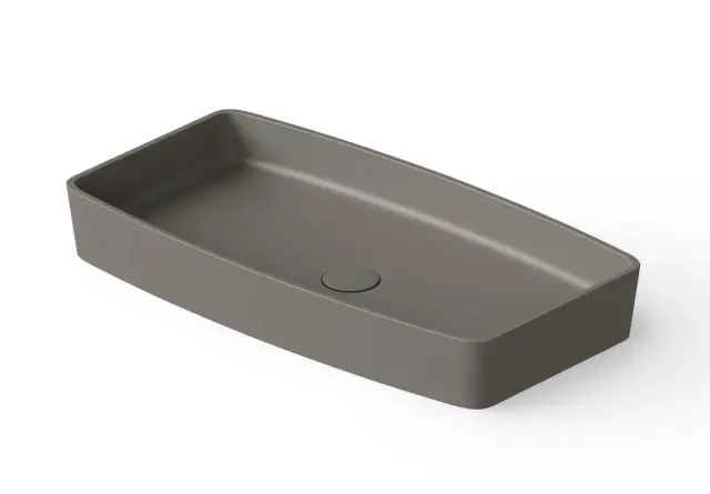 Dea Design Раковина чаша 68x36x9,5h см, Solid Surface, цвет: grey DD9001 680 3