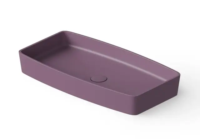 Dea Design Раковина чаша 68x36x9,5h см, Solid Surface, цвет: lavender DD9001 680 8