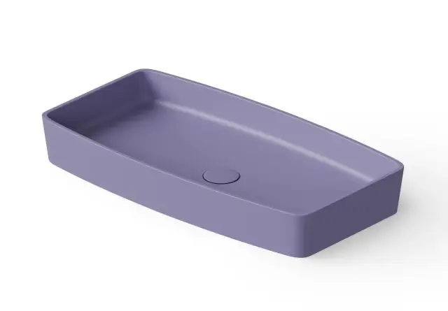 Dea Design Раковина чаша 68x36x9,5h см, Solid Surface, цвет: lilac DD9001 680 14