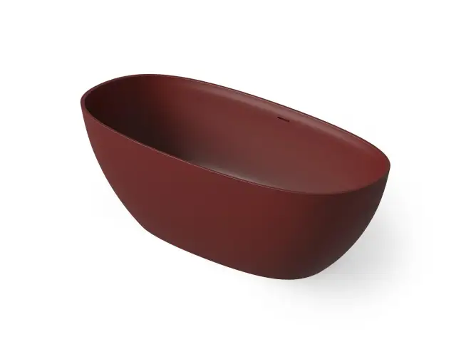 Dea Design Edge Ванна из Solid Surface отдельностоящая 170x78 см, цвет: red wine DD8928 1700 17