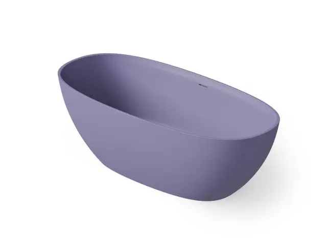 Dea Design Edge Ванна из Solid Surface отдельностоящая 170x78 см, цвет: lilac DD8928 1700 14