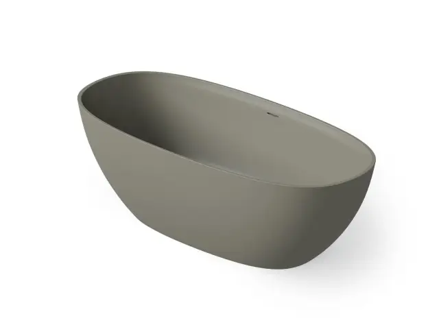 Dea Design Edge Ванна из Solid Surface отдельностоящая 140x72 см, цвет: light grey DD8928 1400 4
