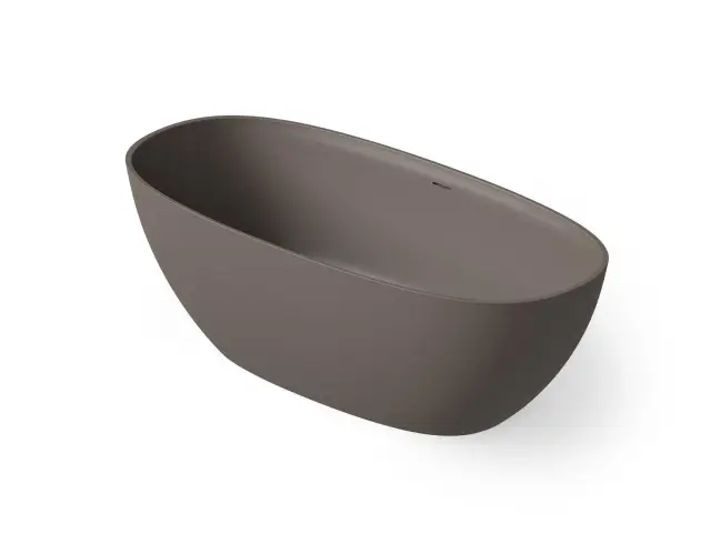 Dea Design Edge Ванна из Solid Surface отдельностоящая 130x70 см, цвет: grey brown DD8928 1300 6