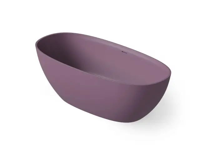 Dea Design Edge Ванна из Solid Surface отдельностоящая 130x70 см, цвет: lavender DD8928 1300 8