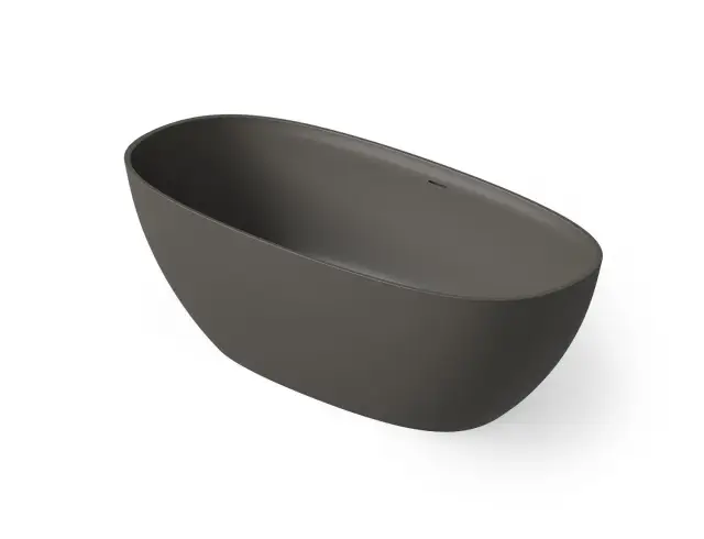 Dea Design Edge Ванна из Solid Surface отдельностоящая 130x70 см, цвет: graphite DD8928 1300 5