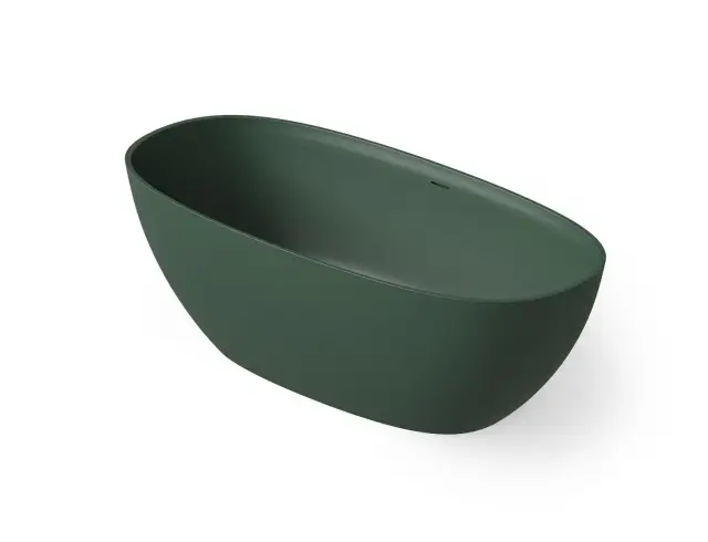 Dea Design Edge Ванна из Solid Surface отдельностоящая 130x70 см, цвет: dark green DD8928 1300 11