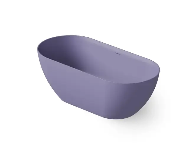 Dea Design Edge Ванна из Solid Surface отдельностоящая 160x75 см, цвет: lilac DD8919 1600 14