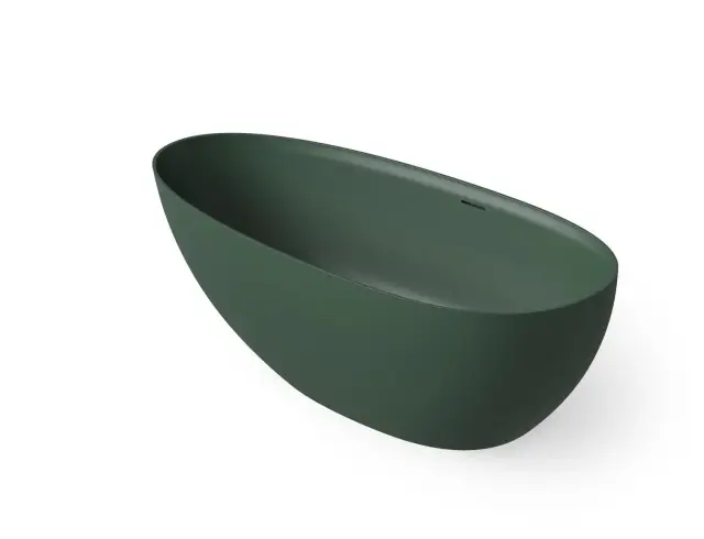 Dea Design Edge Ванна из Solid Surface отдельностоящая 150x76 см, цвет: dark green DD8908 1500 11