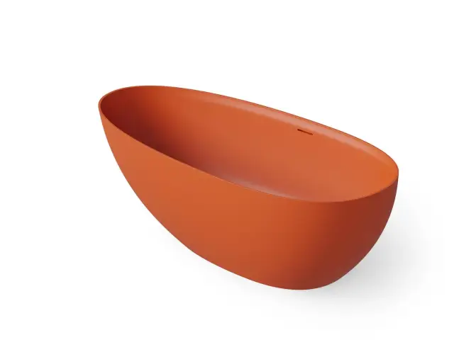 Dea Design Edge Ванна из Solid Surface отдельностоящая 140x76 см, цвет: orange DD8908 1400 7