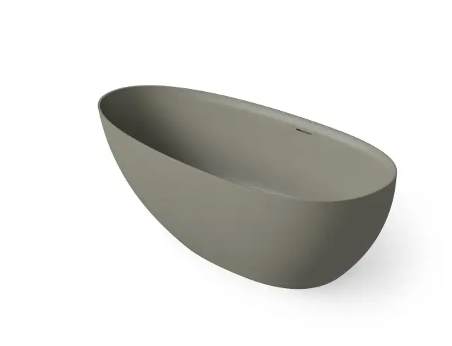 Dea Design Edge Ванна из Solid Surface отдельностоящая 130x76 см, цвет: light grey DD8908 1300 4