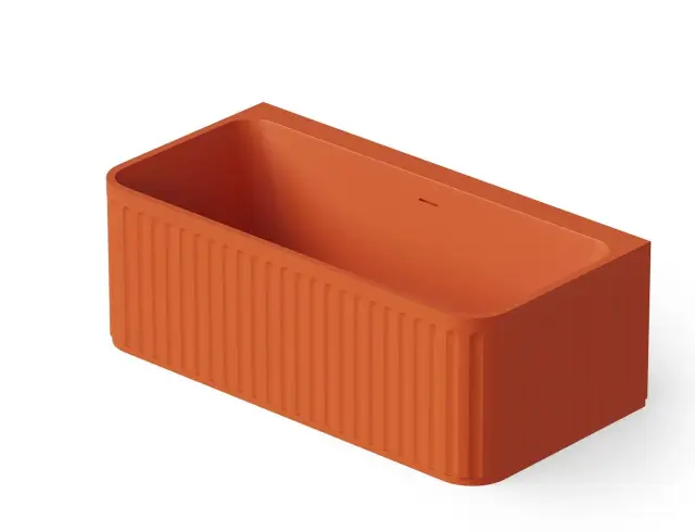 Dea Design Stripes Ванна из Solid Surface отдельностоящая 160x80 см, цвет: orange DD8805 1600 7
