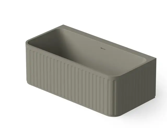 Dea Design Stripes Ванна из Solid Surface отдельностоящая 160x80 см, цвет: light grey DD8805 1600 4