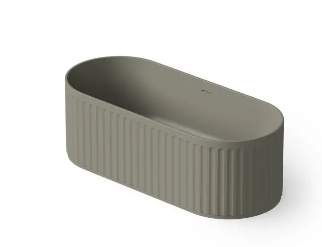 Dea Design Stripes Ванна из Solid Surface отдельностоящая 170x72 см, цвет: light grey DD8804 1700 4