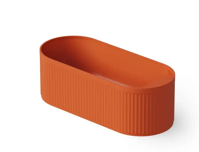 Dea Design Stripes Ванна из Solid Surface отдельностоящая 171x72 см, цвет: orange DD8801 1710 7