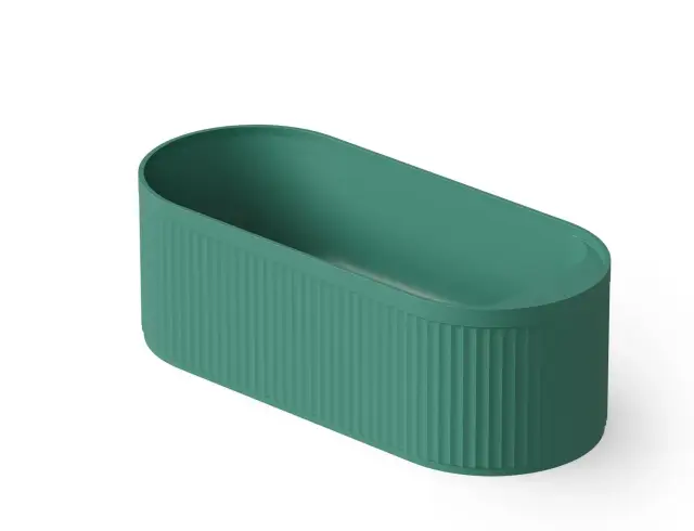 Dea Design Stripes Ванна из Solid Surface отдельностоящая 171x72 см, цвет: green DD8801 1710 10