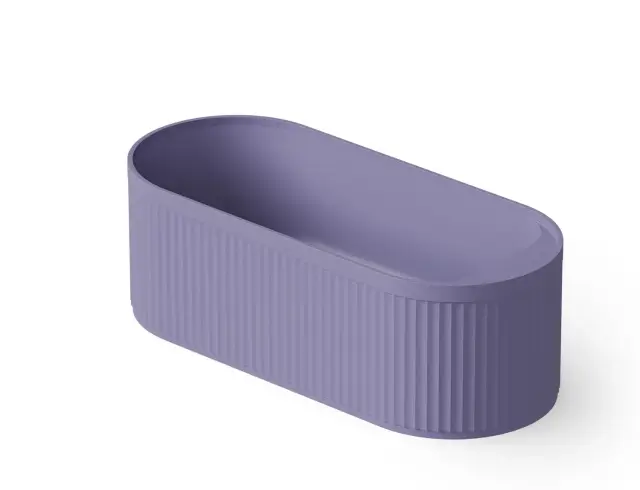 Dea Design Stripes Ванна из Solid Surface отдельностоящая 171x72 см, цвет: lilac DD8801 1710 14