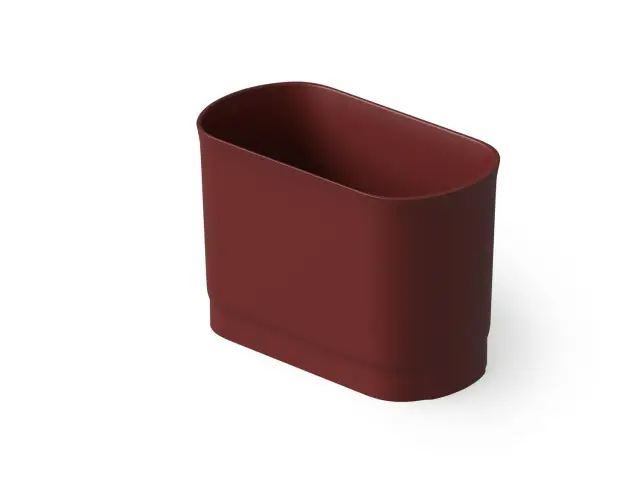 Dea Design Single Ванна из Solid Surface отдельностоящая 110x58 см, цвет: red wine DD8701 1100 17