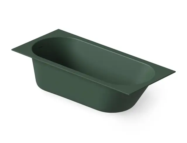 Dea Design Ease Ванна из Solid Surface, встраиваемая 180x80 см, цвет: dark green DD8676 1800 11