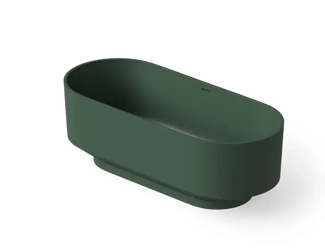 Dea Design Shadow Ванна из Solid Surface отдельностоящая 170x72 см, цвет: dark green DD8675 1700 11