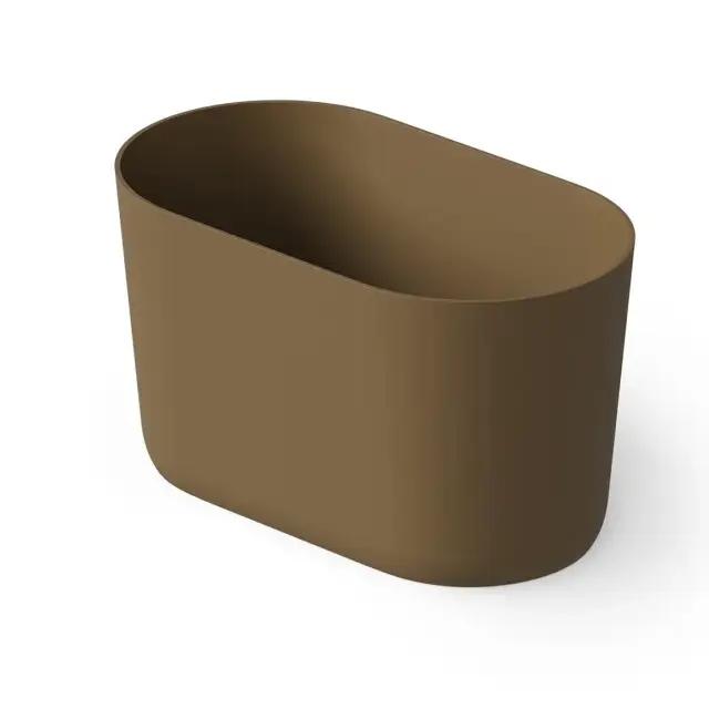 Dea Design Single Ванна из Solid Surface отдельностоящая 135x75 см, цвет: dark camel DD8673 1350 1