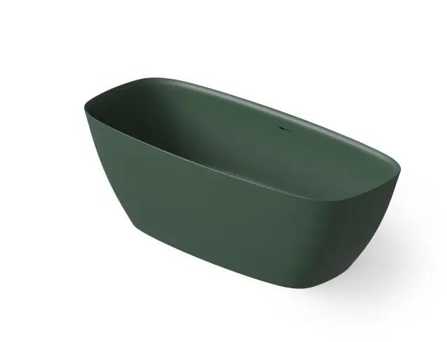 Dea Design Edge Ванна из Solid Surface отдельностоящая 170x72 см, цвет: dark green DD8671 1700 11