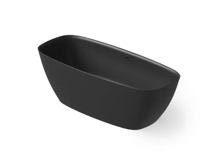 Dea Design Edge Ванна из Solid Surface отдельностоящая 170x72 см, цвет: black DD8671 1700 16