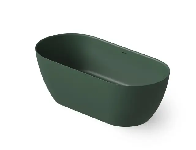 Dea Design Edge Ванна из Solid Surface отдельностоящая 170x80 см, цвет: dark green DD8670 1700 11