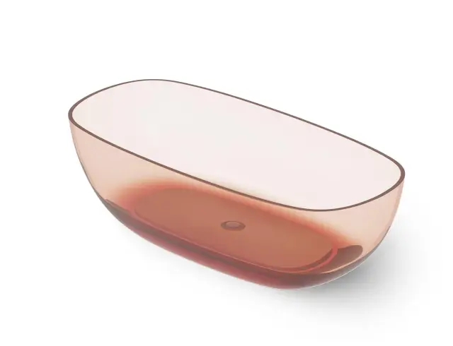 Dea Design Modern Ванна из Glasstech отдельностоящая 180x85 см, цвет: brown copper DD8666 1800 R9