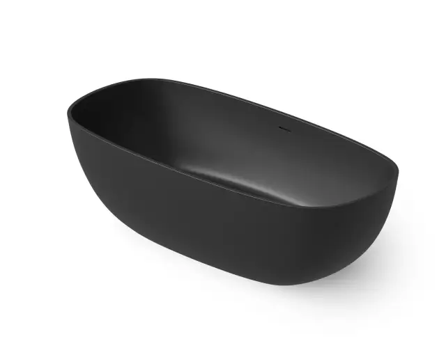 Dea Design Modern Ванна из Solid Surface отдельностоящая 180x85 см, цвет: black DD8666 1800 16