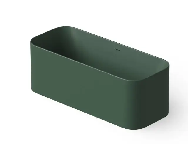 Dea Design Soul Ванна из Solid Surface отдельностоящая 170x70 см, цвет: dark green DD8658 1700 11