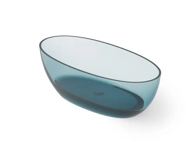 Dea Design Nature Ванна из Glasstech отдельностоящая 170x80 см, цвет: dark blue DD8647 1700 R11