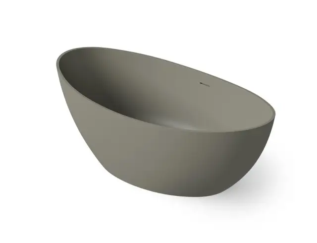 Dea Design Elegant Ванна из Solid Surface отдельностоящая 160x80 см, цвет: light grey DD8643 1600 4
