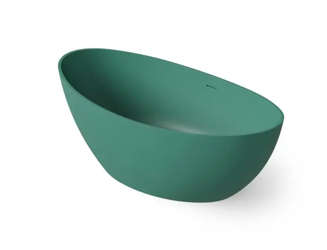 Dea Design Elegant Ванна из Solid Surface отдельностоящая 160x80 см, цвет: green DD8643 1600 10