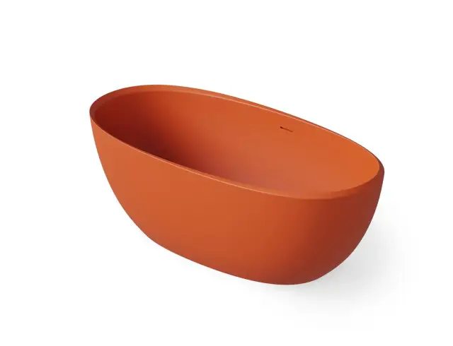 Dea Design Nature Ванна из Solid Surface отдельностоящая 165x80 см, цвет: orange DD8639 1650 7