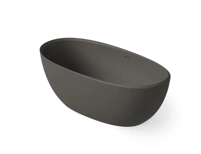 Dea Design Nature Ванна из Solid Surface отдельностоящая 165x80 см, цвет: graphite DD8639 1650 5