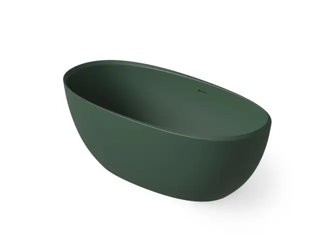 Dea Design Nature Ванна из Solid Surface отдельностоящая 165x80 см, цвет: dark green DD8639 1650 11