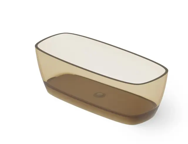 Dea Design Soul Ванна из Glasstech отдельностоящая 170x72 см, цвет: classic green DD8632 1700 R6