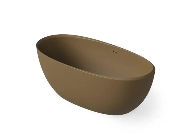 Dea Design Nature Ванна из Solid Surface отдельностоящая 165x80 см, цвет: dark camel DD8639 1650 1