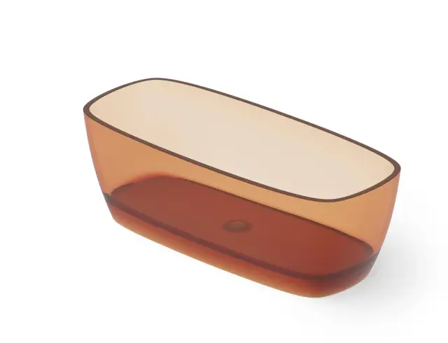 Dea Design Soul Ванна из Glasstech отдельностоящая 170x72 см, цвет: sunset DD8632 1700 R1