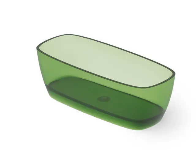 Dea Design Soul Ванна из Glasstech отдельностоящая 170x72 см, цвет: emerald DD8632 1700 R3