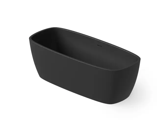 Dea Design Soul Ванна из Solid Surface отдельностоящая 170x72 см, цвет: black DD8632 1700 16