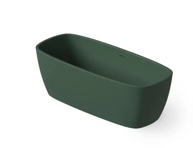 Dea Design Soul Ванна из Solid Surface отдельностоящая 170x72 см, цвет: dark green DD8632 1700 11