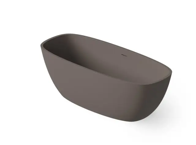 Dea Design Soul Ванна из Solid Surface отдельностоящая 170x72 см, цвет: grey brown DD8630 1700 6