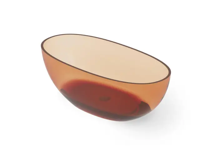 Dea Design Nature Ванна из Glasstech отдельностоящая 155x75 см, цвет: sunset DD8628 1550 R1