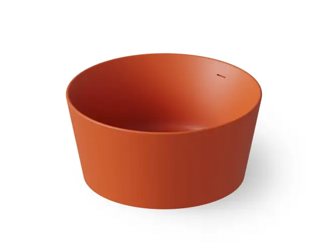 Dea Design Round Ванна из Solid Surface отдельностоящая 130x130 см, цвет: orange DD8626 1300 7