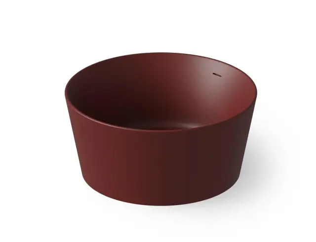 Dea Design Round Ванна из Solid Surface отдельностоящая 130x130 см, цвет: red wine DD8626 1300 17