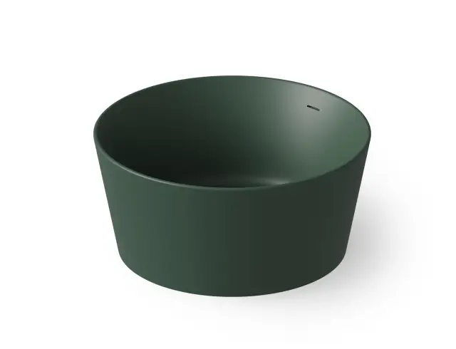 Dea Design Round Ванна из Solid Surface отдельностоящая 130x130 см, цвет: dark green DD8626 1300 11