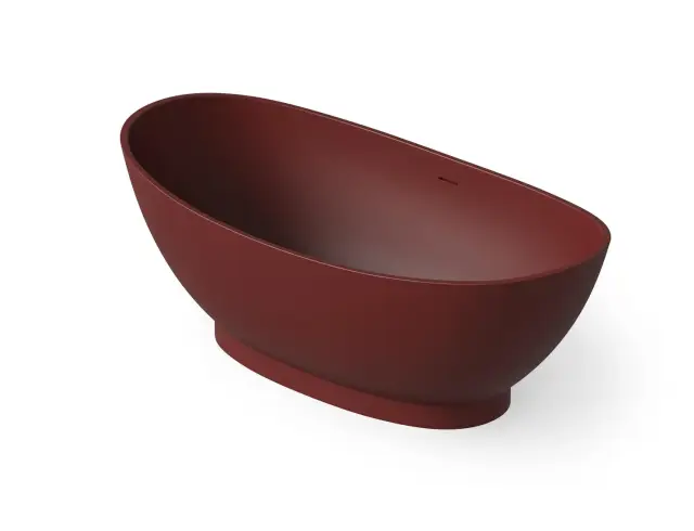 Dea Design Elegant Ванна из Solid Surface отдельностоящая 155x78 см, цвет: red wine DD8620 1550 17